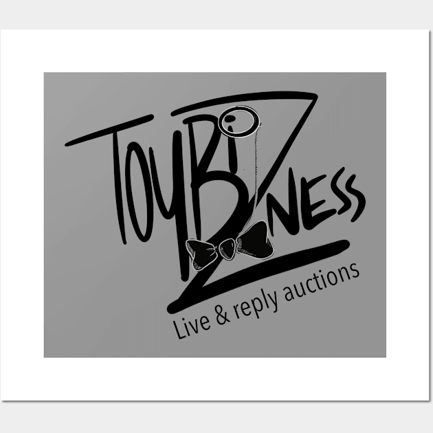 Toybizness Black Logo Wall Art by ToyBizness